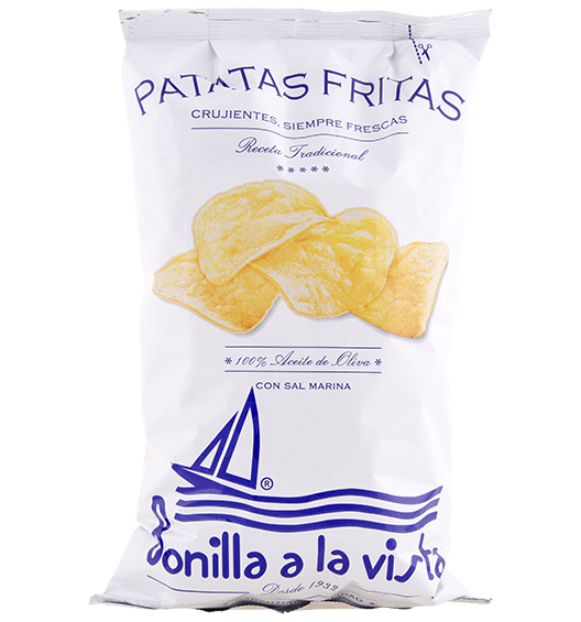 Kartoffelchips mit Meersalz